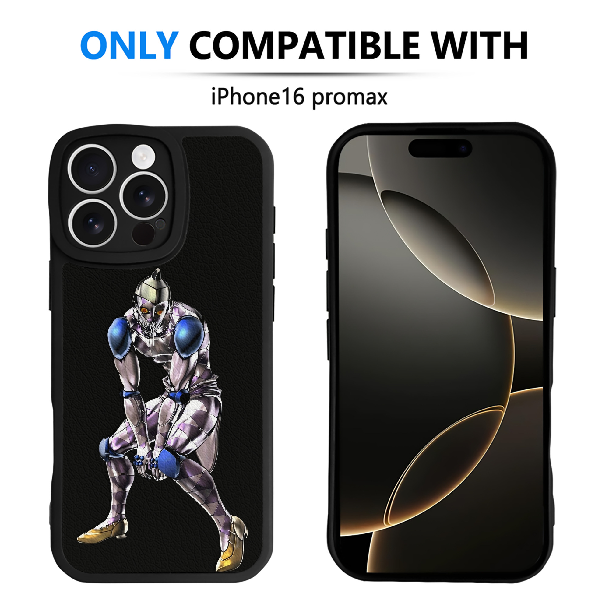 （画像用） ジョジョの奇妙な冒険 JoJo's Bizarre Adventure 【iPhone 16シリーズ対応】シリコンスマホケース（レザー調） 材質：シリコン